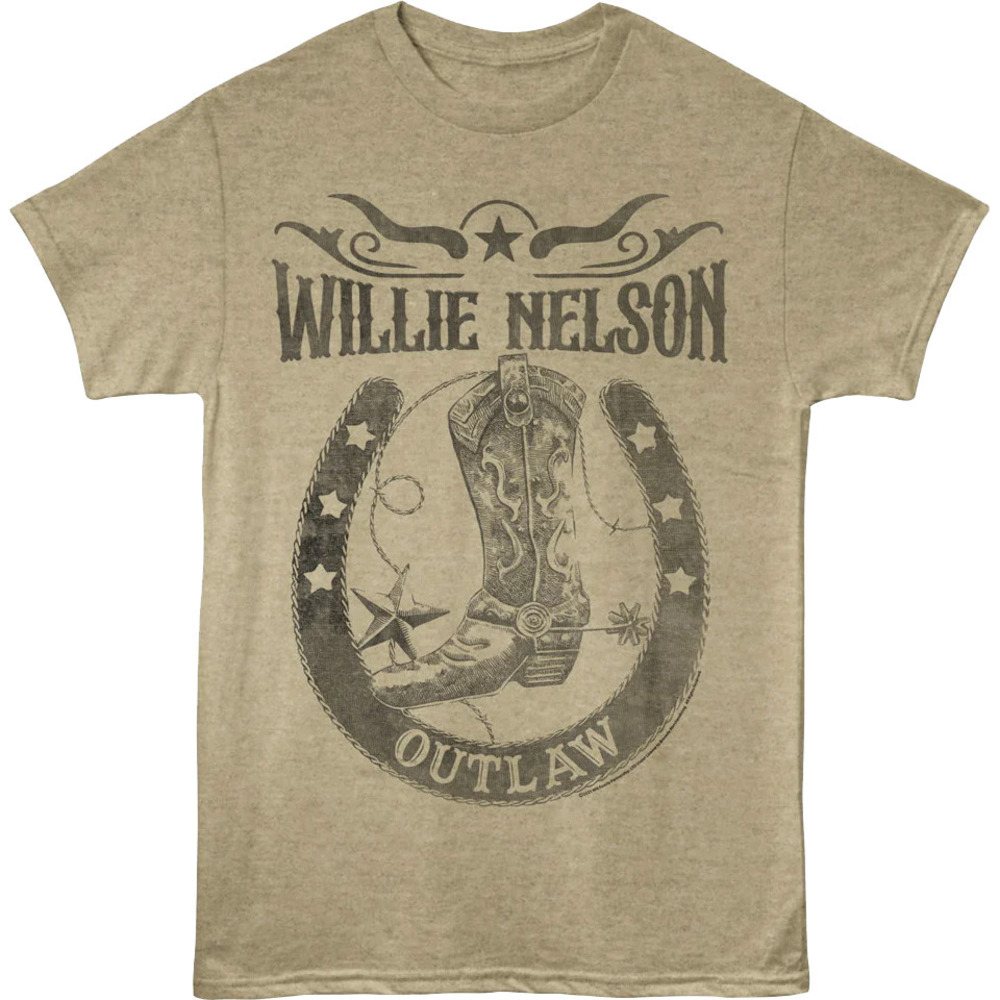 Outlaw Horseshoe Willie Nelson Tshirt